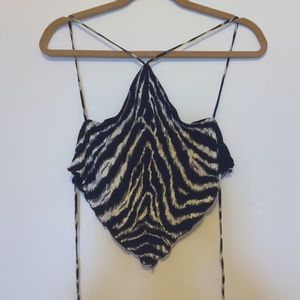 SEXY LEOPARD TIE TOP